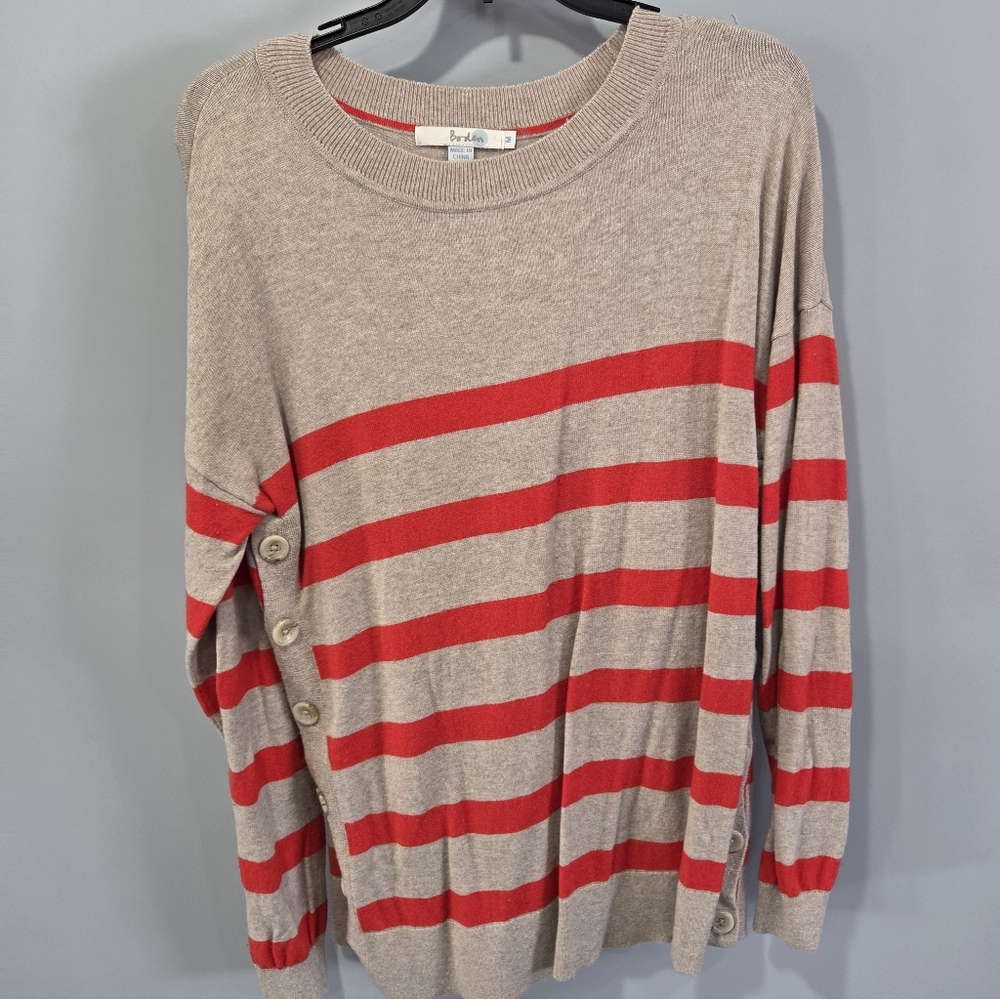 Boden Striped Side Sweater Medium